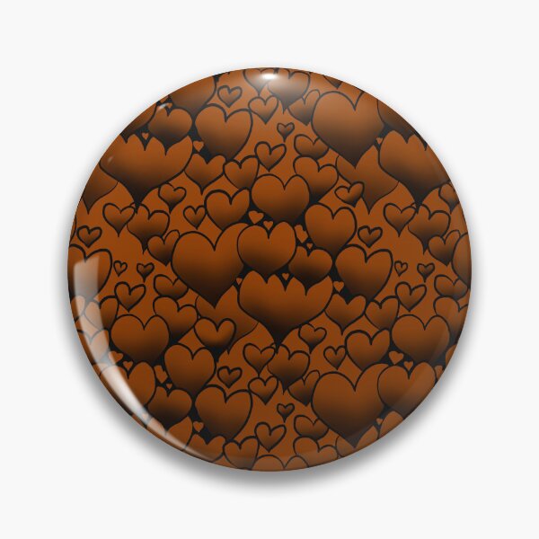 Item preview, Chocolate Repeating Hearts Pattern designed and sold by Victoria Lehnard.