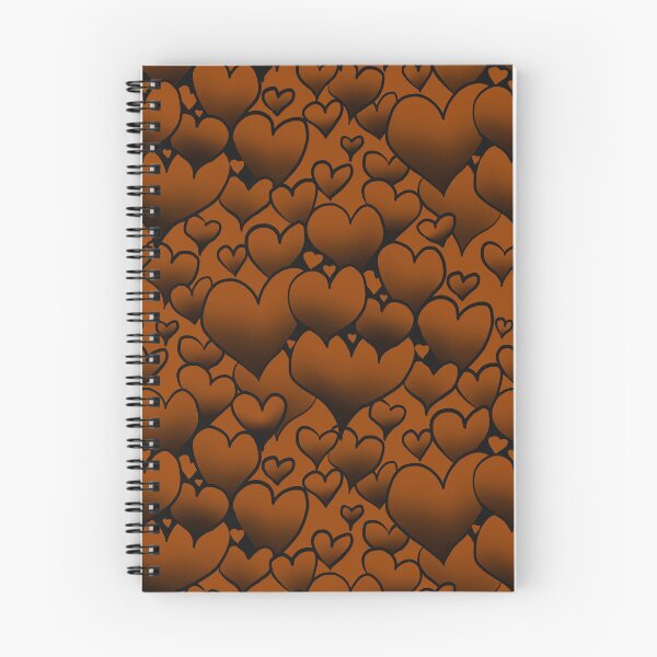 Item preview, Chocolate Repeating Hearts Pattern designed and sold by Victoria Lehnard.