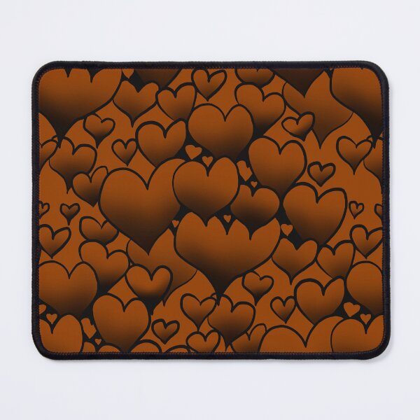 Item preview, Chocolate Repeating Hearts Pattern designed and sold by Victoria Lehnard.