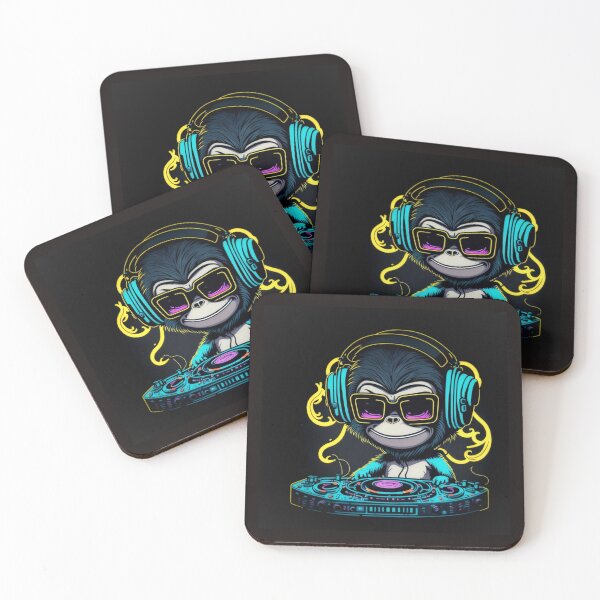 Item preview, DJ Monkey with neon glow and mixer/dex. designed and sold by Grin.