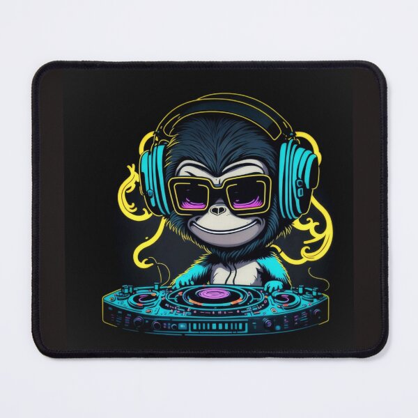 Item preview, DJ Monkey with neon glow and mixer/dex. designed and sold by Grin.