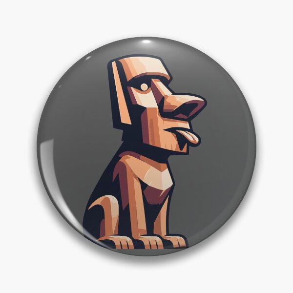 Item preview, Moai Dog Sigma Sticker designed and sold by Vamp2DxZSmit.