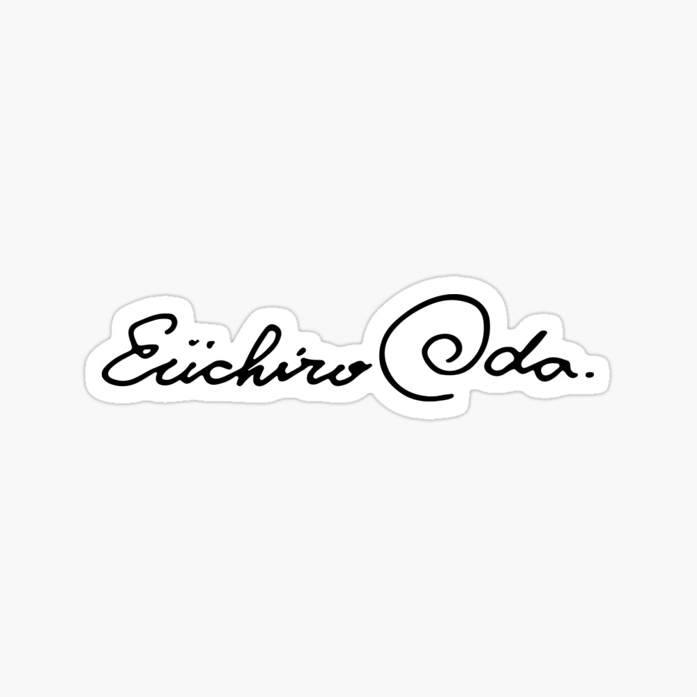 Eiichiro Oda Signature 漫画家 Framed Art Print By Opngoo Redbubble