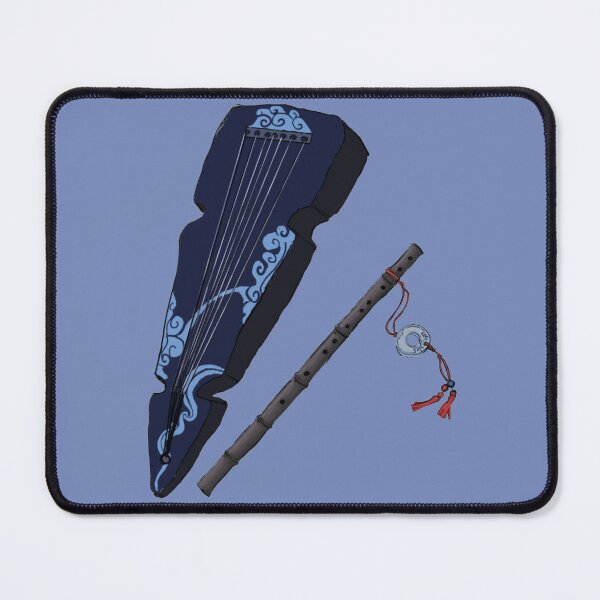 Item preview, guqin and flute by Wei Yin and Lan Zhan Musical instruments designed and sold by AslanAndBeeprim.