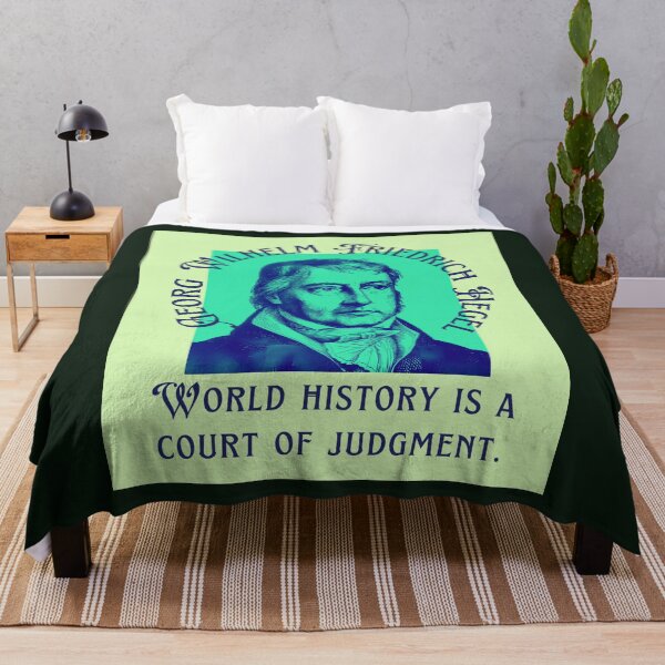 Item preview, Georg Wilhelm Friedrich Hegel portrait and quote: World history is a court of judgment. designed and sold by artbleed.