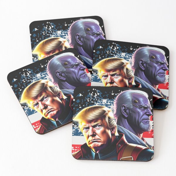 Item preview,  Captain Donald Trump VS Thanos Biden #1 Make America Great Again designed and sold by CaptainTrump.