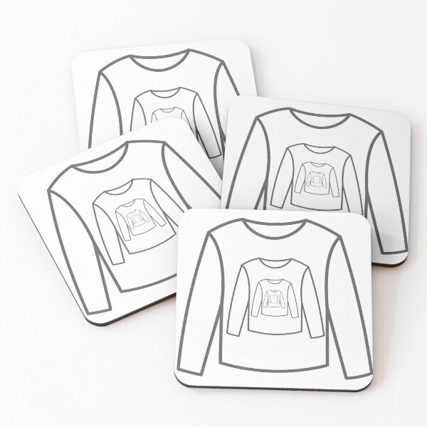 Item preview, Drawing of a Long-Sleeved T-Shirt designed and sold by Robo-toons.