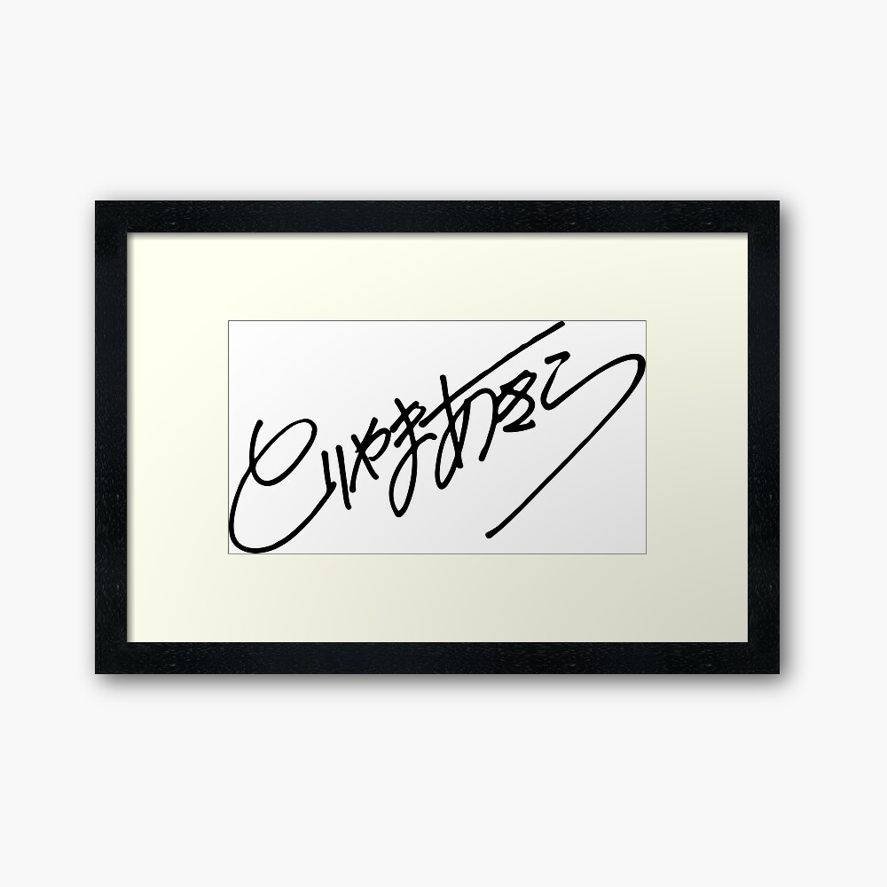 Akira Toriyama Signature 漫画家 Framed Art Print By Opngoo Redbubble
