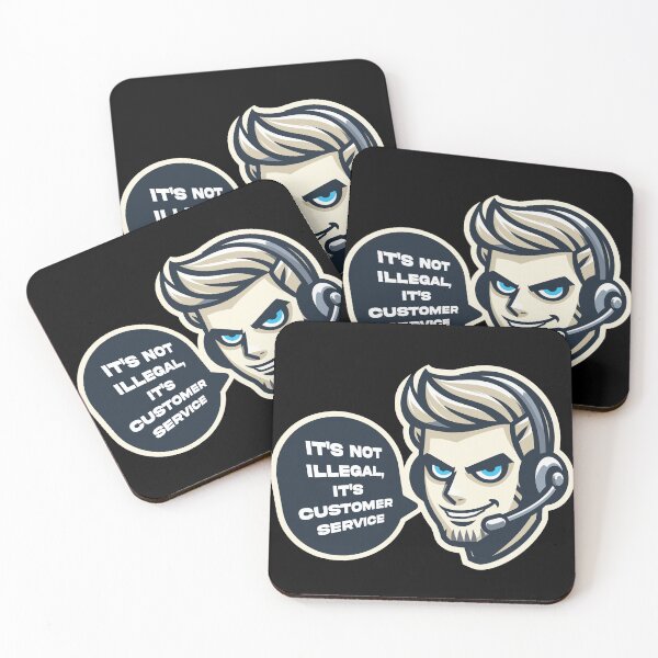 Item preview, It's Not Illegal It's Customer Service designed and sold by euGeneral.