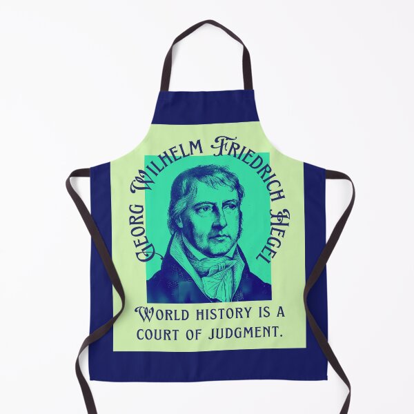 Item preview, Georg Wilhelm Friedrich Hegel portrait and quote: World history is a court of judgment. designed and sold by artbleed.