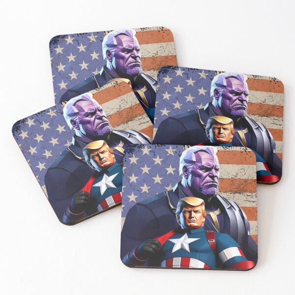 Item preview, Captain Donald Trump VS Thanos Biden #2 Make America Great Again designed and sold by CaptainTrump.