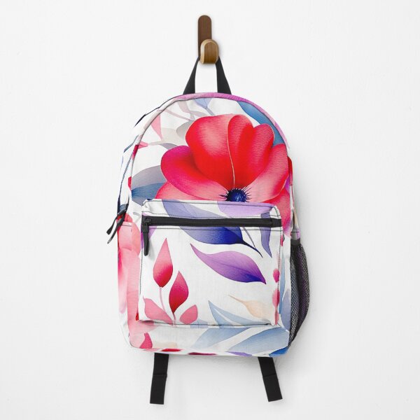 Item preview, Red & Pink flower pattern designed and sold by Kunika Singh.