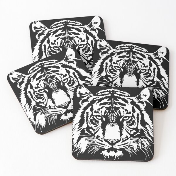 Item preview, Minimalist Tiger Stencil Art designed and sold by CleverboyDsgns.