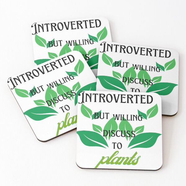 Item preview, INTROVERTED  BUT WILLING  DISCUSS  TO  plants designed and sold by ArtisanKD.