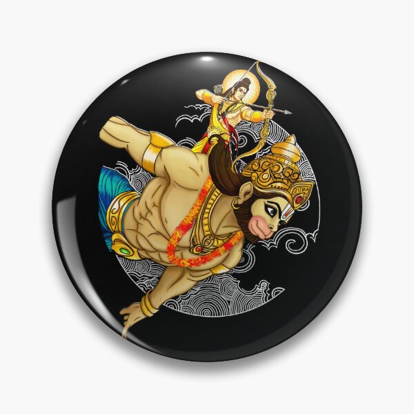 Item preview, Maryada Purusottam - Shree Ram and Hanuman designed and sold by Roysdisturbia.