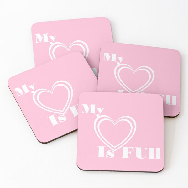 Item preview, My Heart Is Full - Pink and White  designed and sold by WD-Artist.