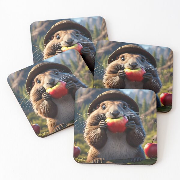 Item preview, Cute Marmot designed and sold by GillyAiArt.