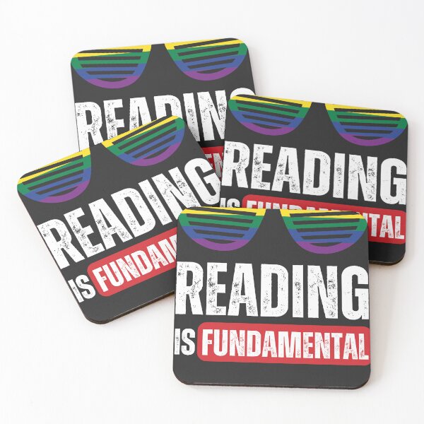 Item preview, Reading is fundamental -  oval pride glasses designed and sold by GuncleCo.