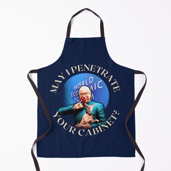 Item preview, Globalist Klaus Schwab: May I Penetrate Your Cabinet? designed and sold by Sanctum Icons.