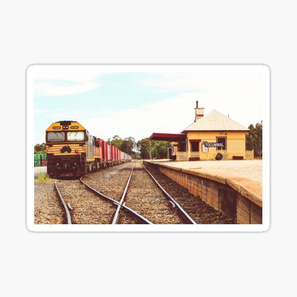 Item preview, Freight Train At The Station || Tocumwal, NSW designed and sold by VMKPhotography.
