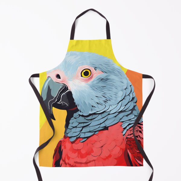 Item preview, Grey Parrot portrait art. animal colorful. Animal throw pillow. designed and sold by formform.