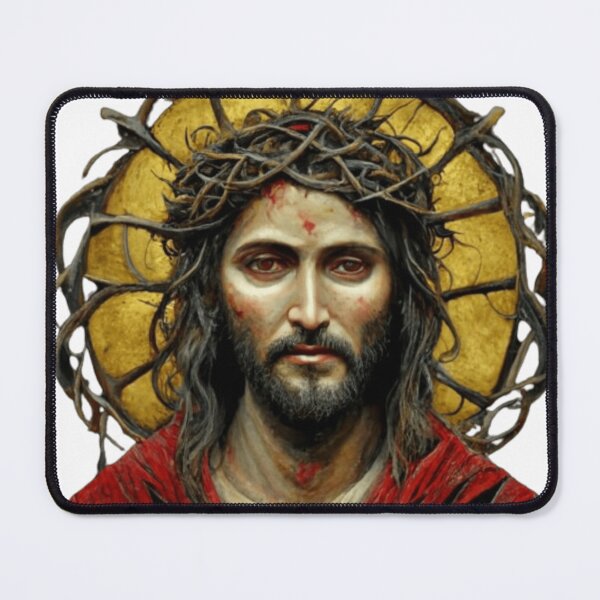 Item preview, Jesus wearing a crown of thorn designed and sold by M Khan.