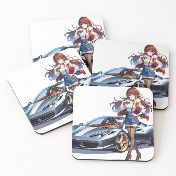 Item preview, Modern Italian Car Anime Girl designed and sold by BitterSilver.