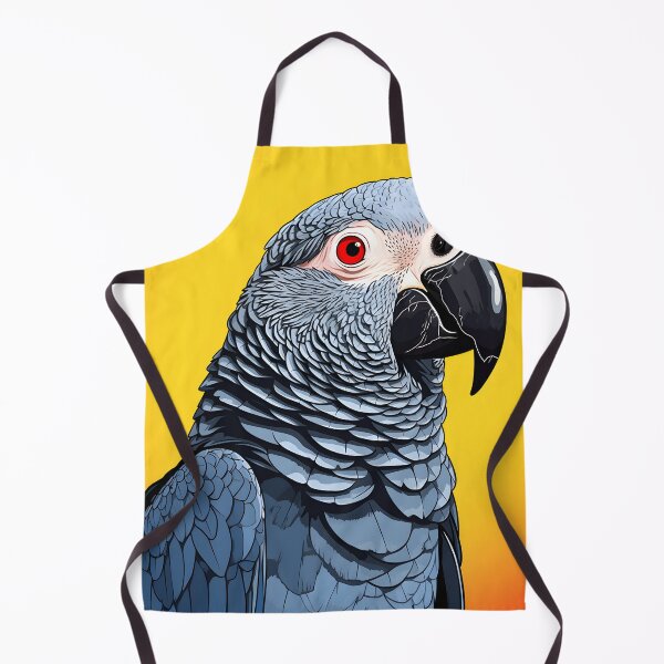 Item preview, Grey Parrot portrait art. animal colorful. Animal throw pillow. designed and sold by formform.