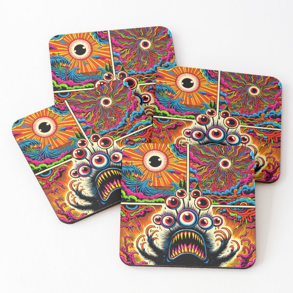 Item preview, Trippy Psychedelic Monster Vision designed and sold by AIPixelMaster.