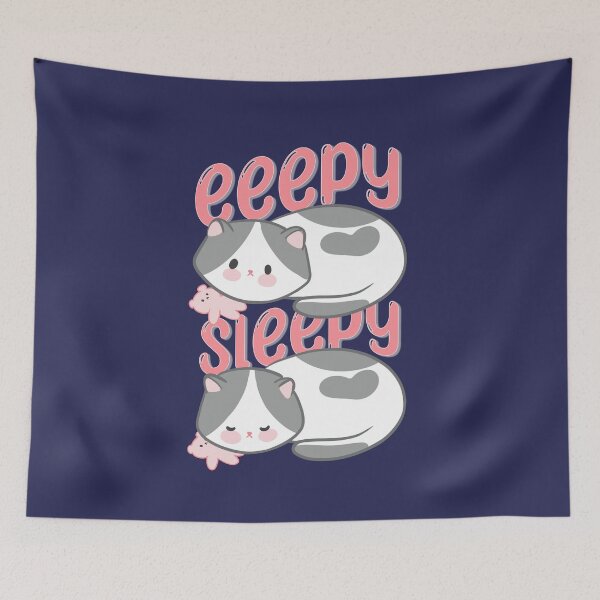 Item preview, Eepy sleepy just a baby cat designed and sold by tinyfloofstar.