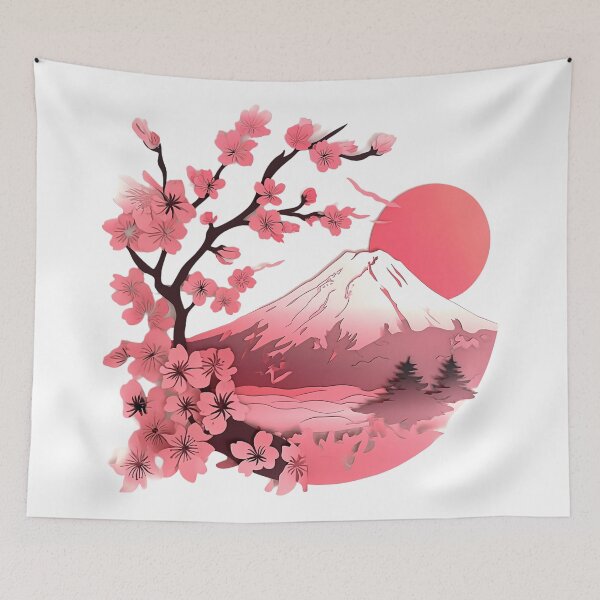 Item preview, Sakura Mount Fuji Landscape  designed and sold by branmandesigns.