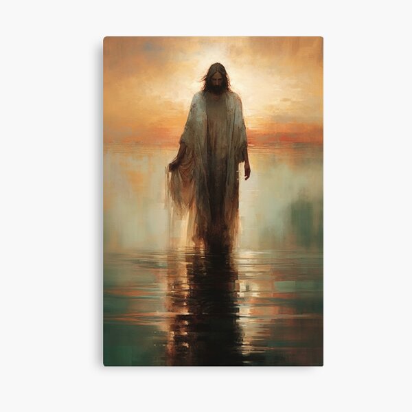 Item preview, Jesus walks on water designed and sold by FaithArtCrea.
