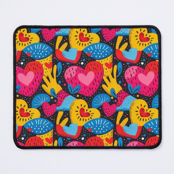 Item preview, Colorful Heart Pop - Playful Valentine's Day Fashion designed and sold by Moisky Patterns.