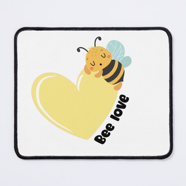 Item preview, Bee love yellow heart designed and sold by coloryourwings.