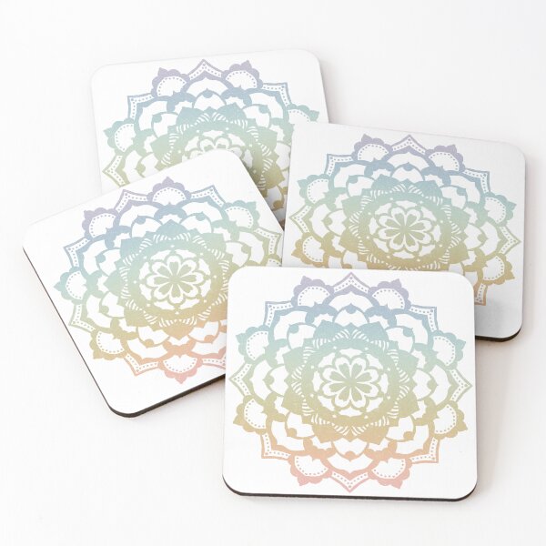 Item preview, Deva Mandala - Snow + Rainbow Sorbet designed and sold by Irene Estelle.