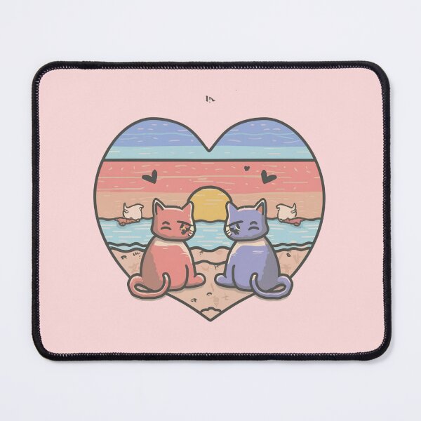 Item preview, Cats Heart Sunset  designed and sold by Itsheartshop.