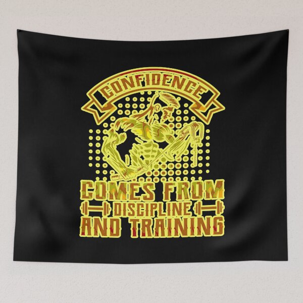 Item preview, confidence, training, discipline, fitness, gym motivation funny designed and sold by creativerooney.