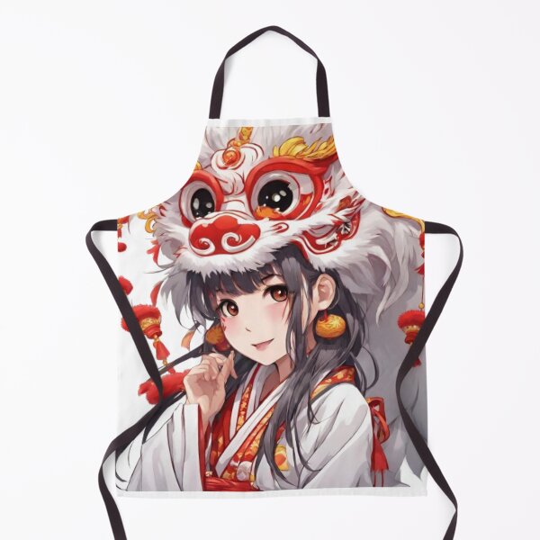 Item preview, Anime girl in New year costume designed and sold by HuiArt.