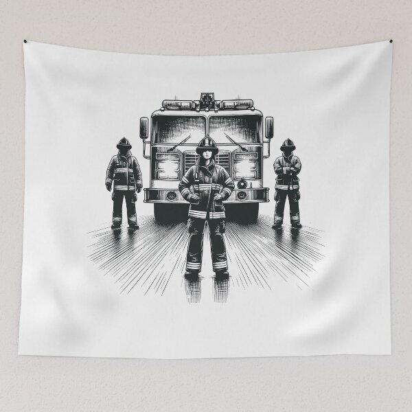 Item preview, Fire department graphic gift designed and sold by Pineapple-Tree.