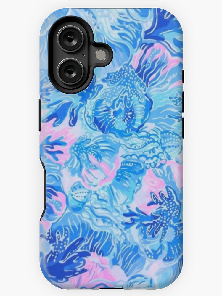 Thumbnail 1 of 4, iPhone Case, Blue and Pink Underwater Design designed and sold by avastravels.