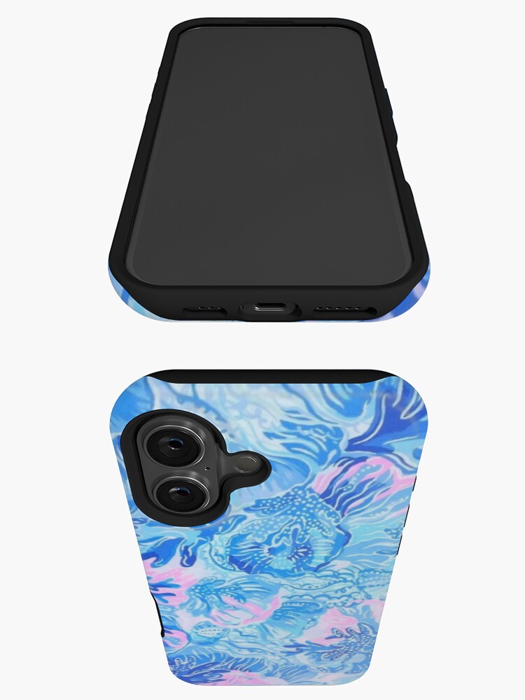Thumbnail 3 of 4, iPhone Case, Blue and Pink Underwater Design designed and sold by avastravels.