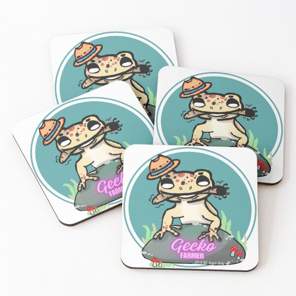 Item preview, Farmer Gecko at break time (@O&J Agri-hub) designed and sold by Elha-Art-Co.