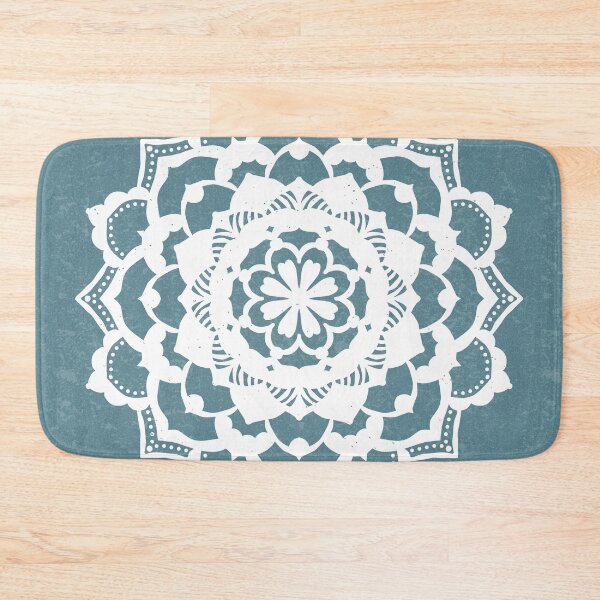 Item preview, Deva Mandala - Peacock + Snow designed and sold by Irene Estelle.