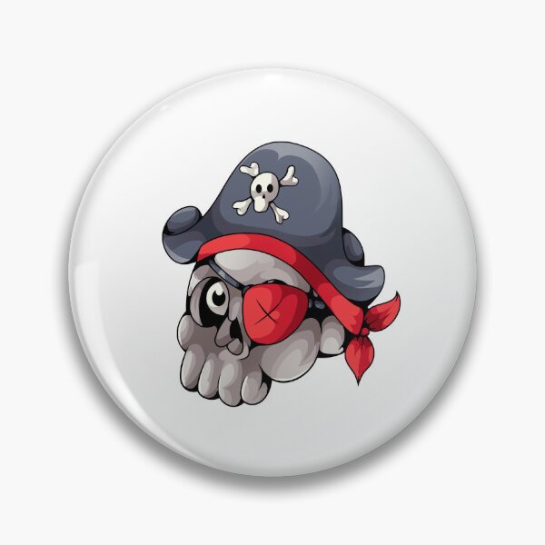 Item preview, pirate skull designed and sold by Sainz Art.