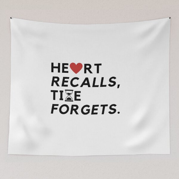 Item preview, Heart recalls, time forgets. designed and sold by Bananobanini.