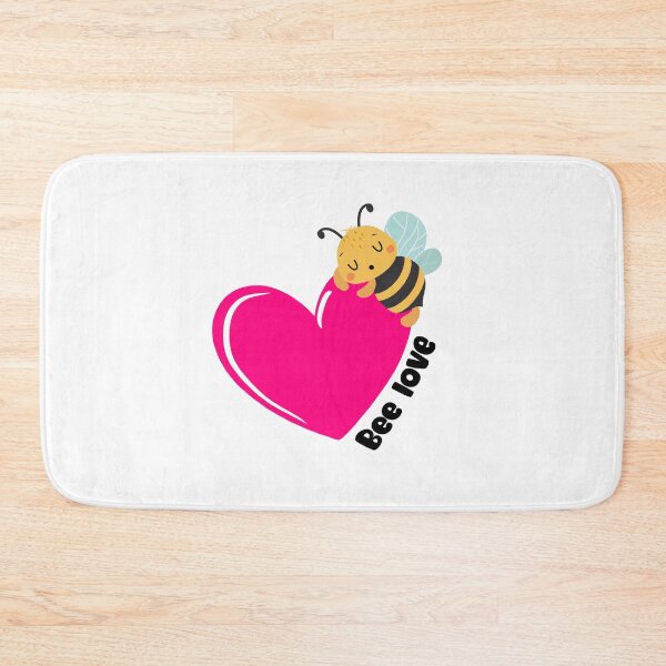 Item preview, Bee love vibrant pink heart designed and sold by coloryourwings.