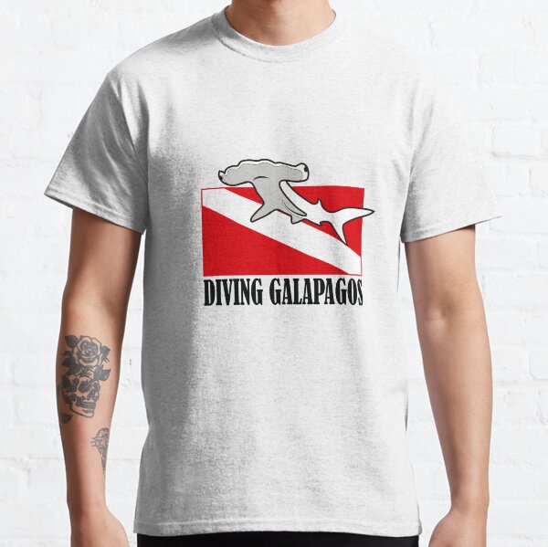 Galapagos Diving with Hammerhead Shark Classic T-Shirt