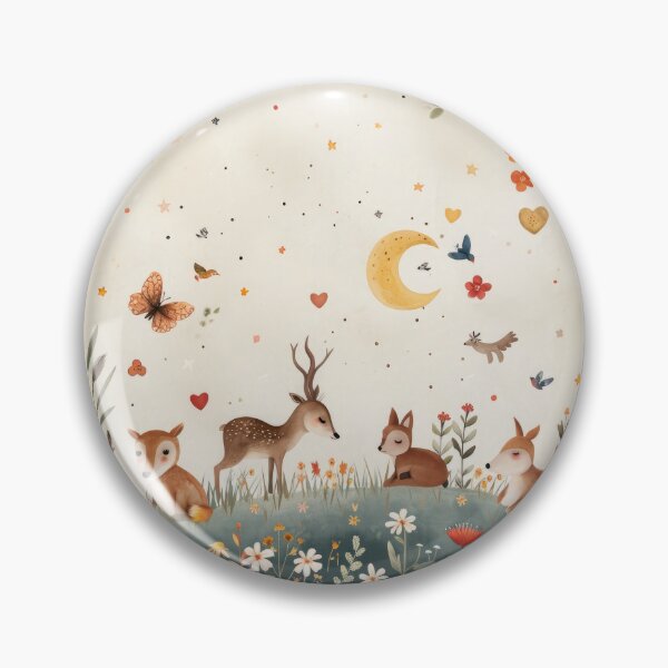 Item preview, Flowers, wild animals - for cute children's rooms designed and sold by FlowersColorful.