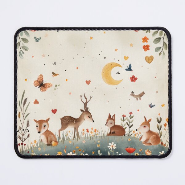 Item preview, Flowers, wild animals - for cute children's rooms designed and sold by FlowersColorful.