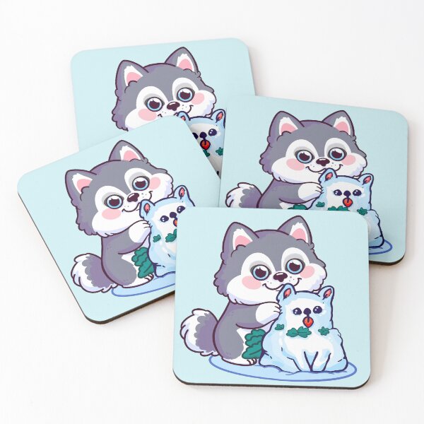 Item preview, Snow Dog’s Snow Day designed and sold by CherryPinkArt.